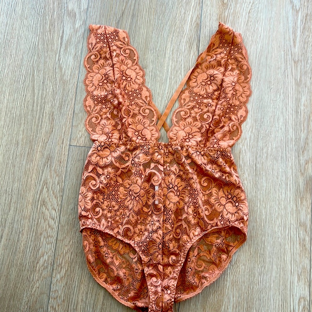 Haute as Hell Lace Bodysuit Small